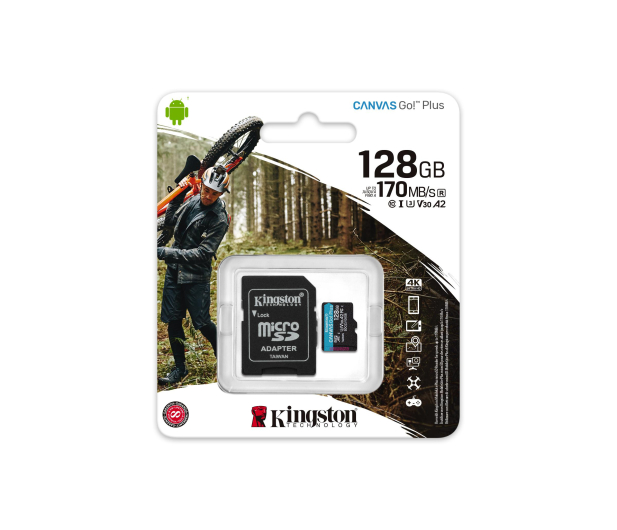 Kingston 128GB Canvas Go! Plus 170MB/90MB (odczyt/zapis) - 550119 - zdjęcie 3